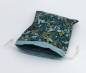 Preview: Projektbeutel/ Handarbeitsbeutel mit Kordel Dancing Leaves